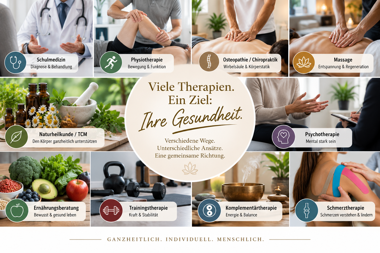 Viele Therapieformen – aber nur ein Körper