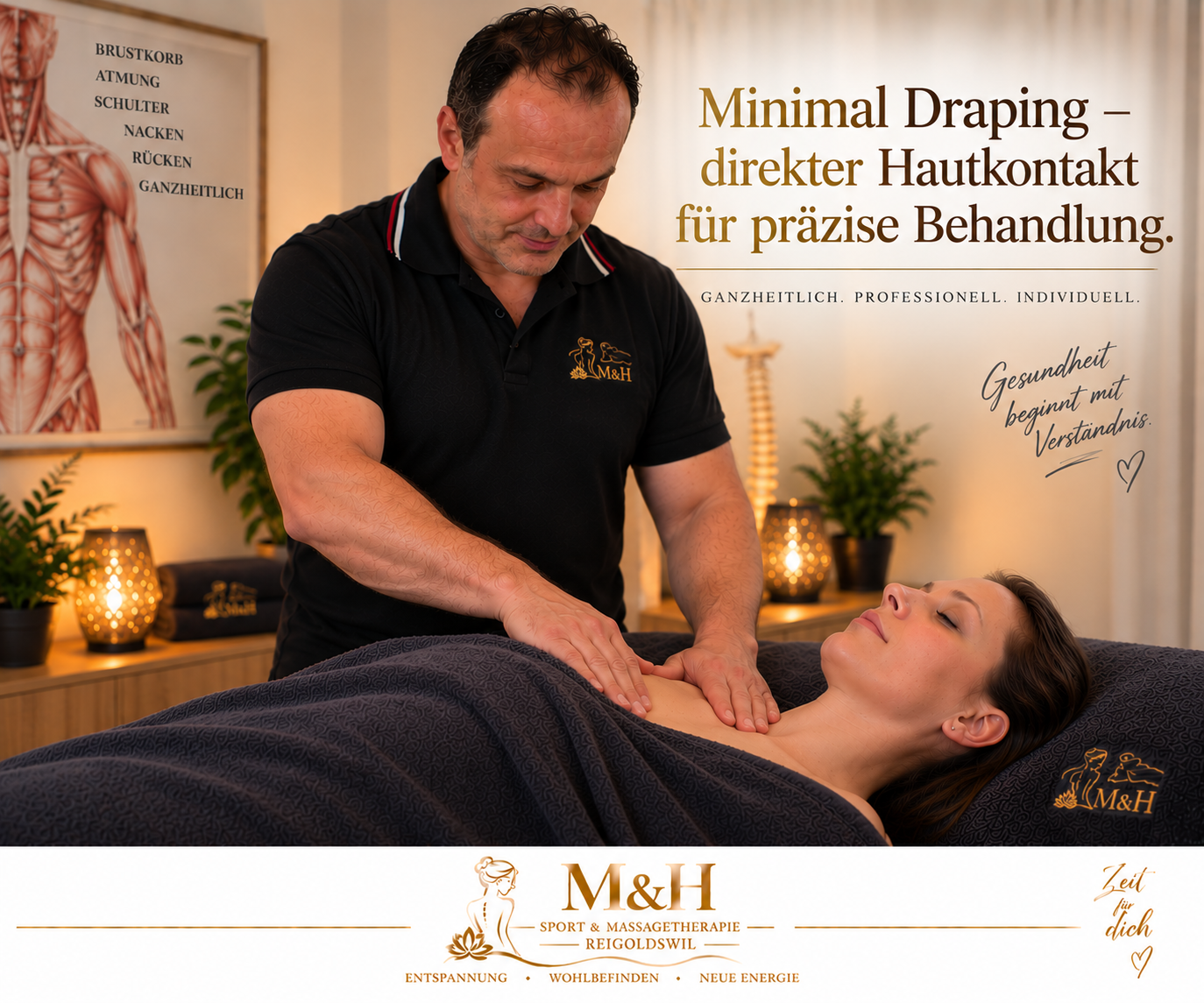 Minimal Draping – direkter Hautkontakt für präzise Behandlung
